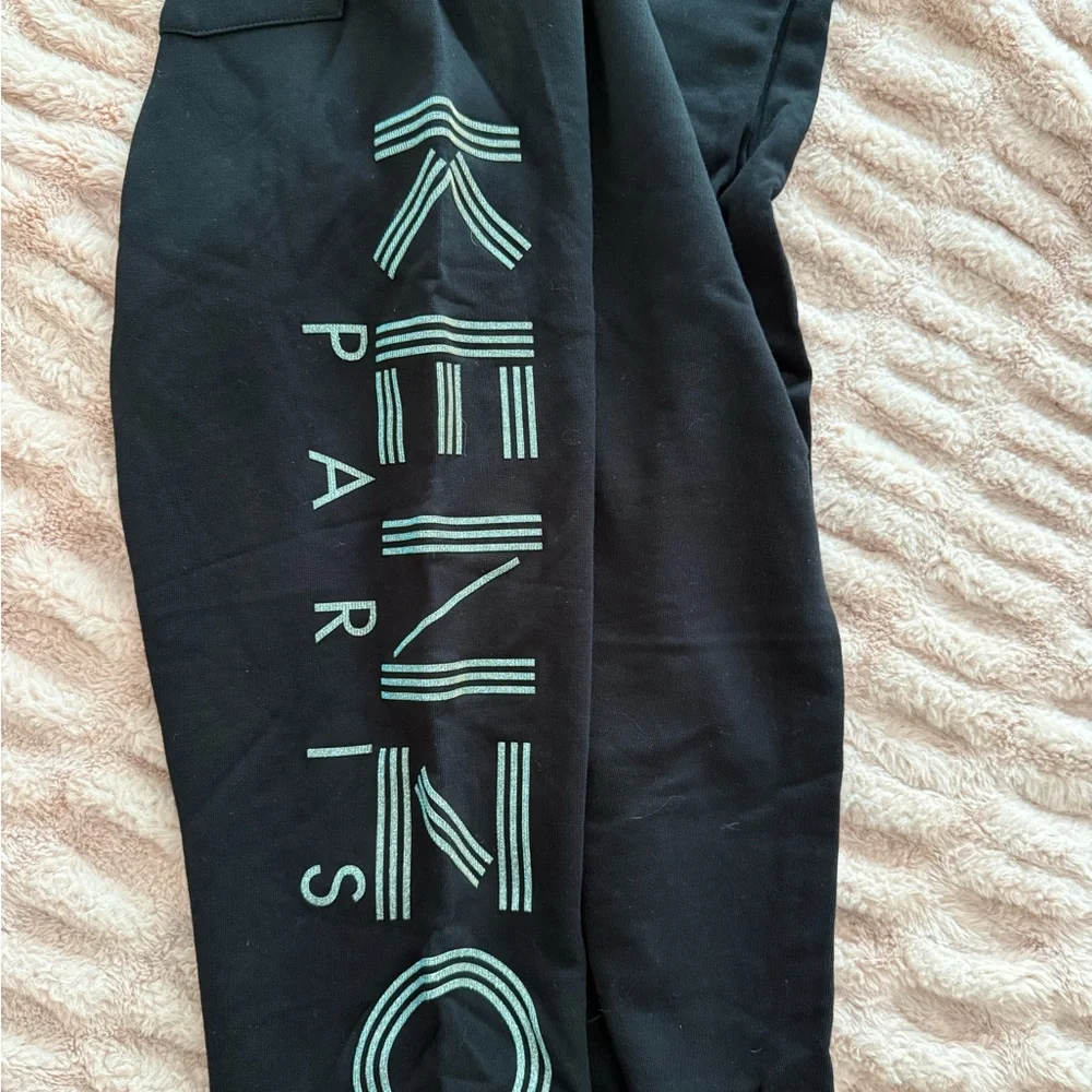 Kenzo Black Sweatpants Comfortable Athleisure Wear - Picture 2 of 4
